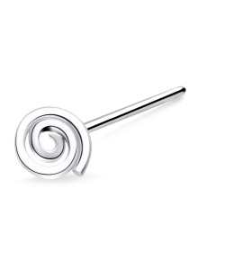 Circular Silver Straight Nose Stud NSKA-717